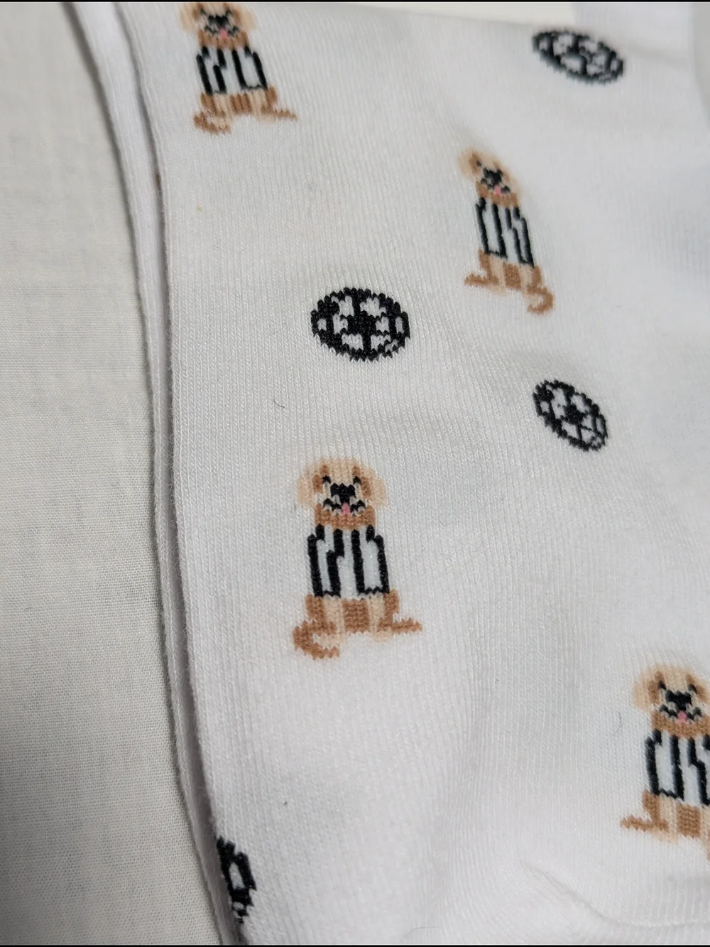 NWT J. Crew Women's White Soccer Golden Retriever Ankle Socks (One Size)